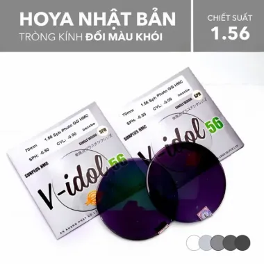 Tròng Kính Hoya đổi Màu V-IDOL Sunplus 1.56 - Nhật Bản